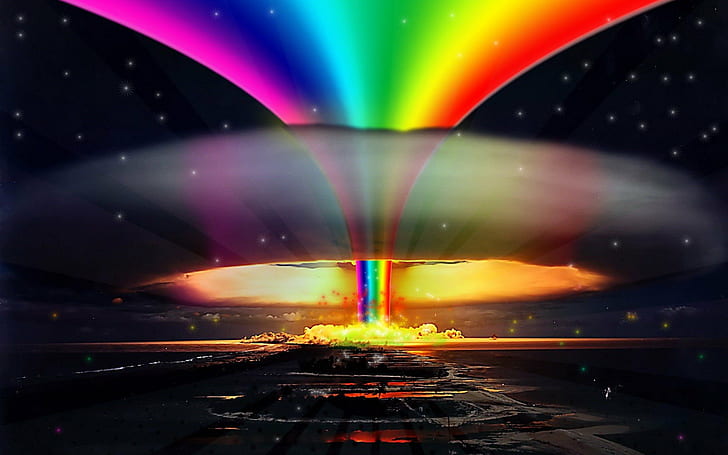 colorazione, esplosioni, gay, multicolore, orgoglio, arcobaleni, selettivo, Sfondo HD