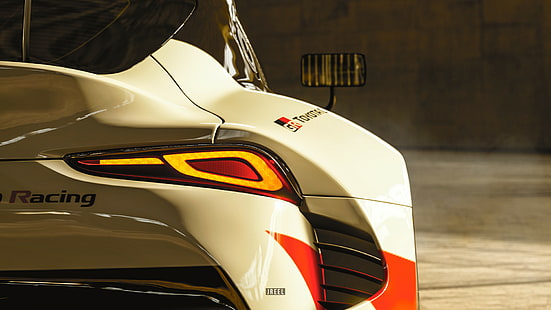Gran Turismo, Gran Turismo Sport, Toyota GR Supra, HD тапет HD wallpaper