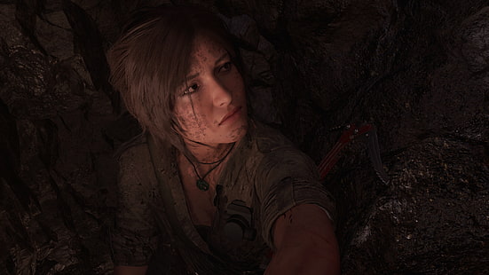 grotta, Lara Croft, Shadow of the Tomb Raider, HD tapet HD wallpaper