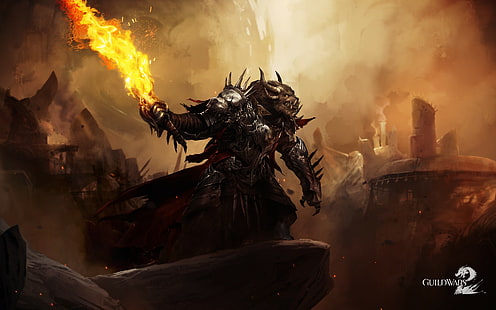 Guild Wars 2, Computerspiel, Krieger, Guild Wars, HD-Hintergrundbild HD wallpaper