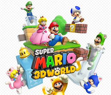 Mario, Super Mario Mundo 3D, HD papel de parede HD wallpaper