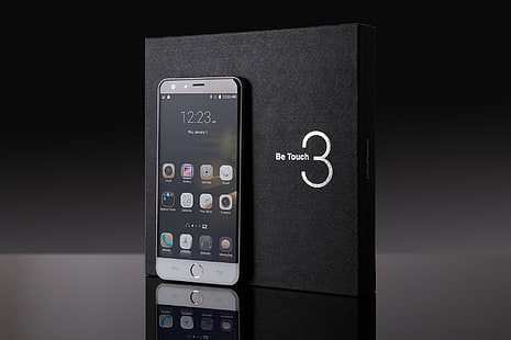 Silber Android-Smartphone mit Box, ulefone, Touch 3 sein, Smartphone, HD-Hintergrundbild HD wallpaper