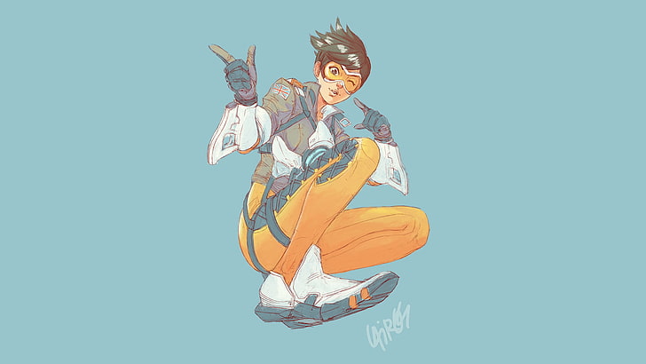 Overwatch, tracer, Tracer (Overwatch), HD tapet