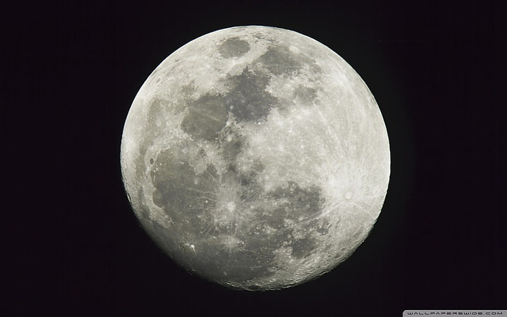 พระจันทร์เต็มดวง, ดวงจันทร์, อวกาศ, ธรรมชาติ, วอลล์เปเปอร์ HD