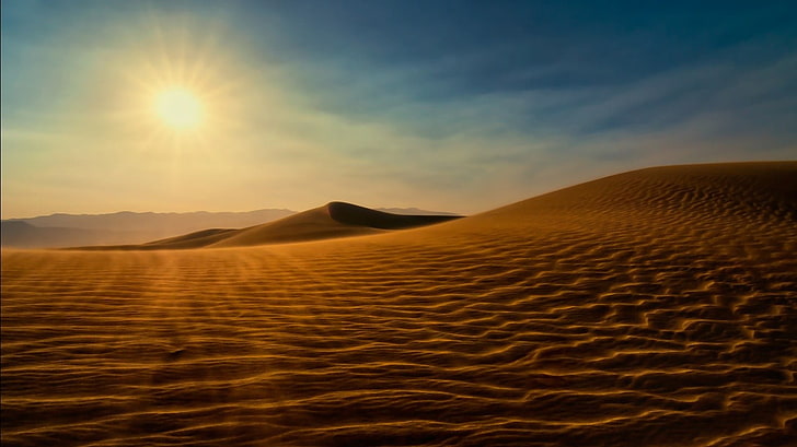 sand dunes, desert, sand, landscape, dunes, nature, HD wallpaper