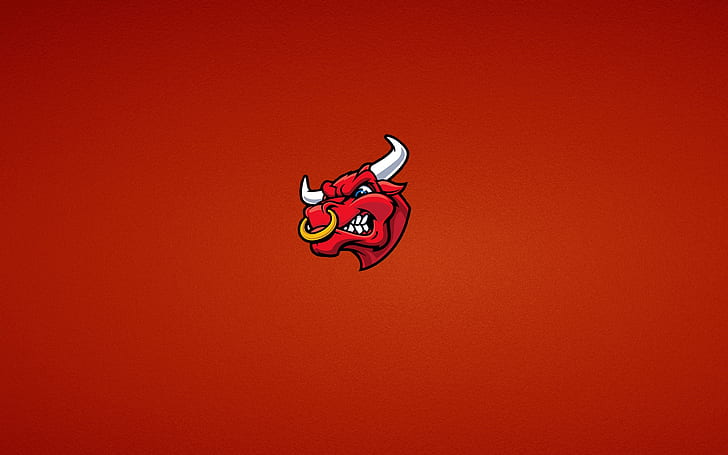 Red Bull Head, bull, HD wallpaper
