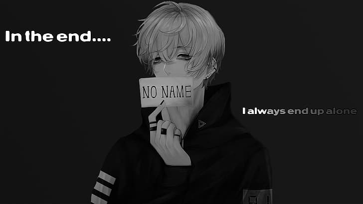 kesedihan, anak laki-laki anime, sedih, hancur, Wallpaper HD