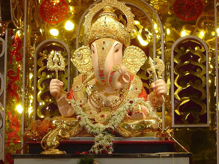 Vinayaka, Figurine Lord Ganesha, Dieu, Lord Ganesha, ganesha, beautyful, Fond d'écran HD