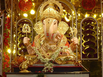 Vinayaka, Lord Ganesha Figur, Gott, Lord Ganesha, Ganesha, wunderschön, HD-Hintergrundbild HD wallpaper