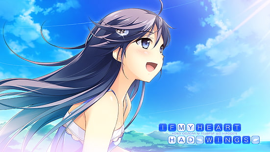 Wenn mein Herz Flügel hätte, bildlicher Roman, Misagi Isuka, Anime-Mädchen, HD-Hintergrundbild HD wallpaper
