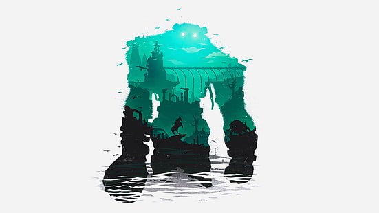 Shadow of the Colossus วิดีโอเกมศิลปะดิจิทัล, วอลล์เปเปอร์ HD HD wallpaper