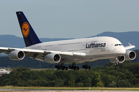 Самолеты, Airbus A380, HD обои HD wallpaper
