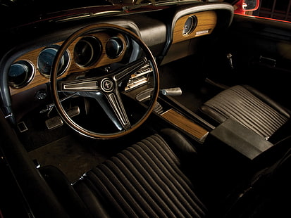 1970, 429, босс, классика, форд, интерьер, мышцы, мустанг, HD обои HD wallpaper