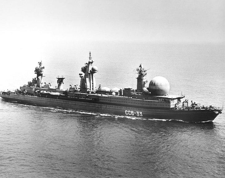 سفن حربية ، سفينة اتصالات سوفيتية SSV-33 ، سفينة سوفيتية، خلفية HD