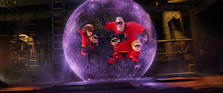 Animación, Incredibles 2, 2018, Pixar, Fondo de pantalla HD
