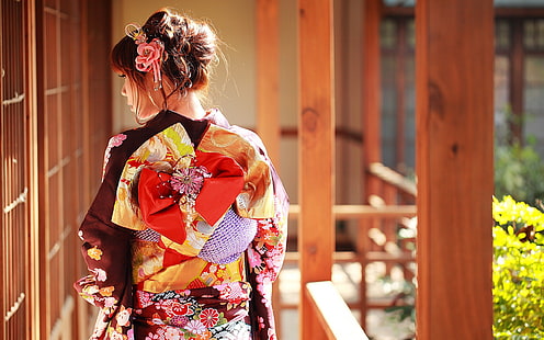 женщины, японцы, японская одежда, японки, HD обои HD wallpaper