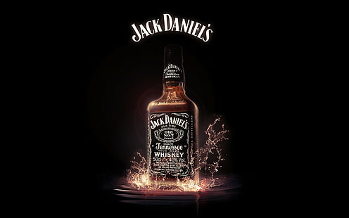 alcool, nero, bottiglia, daniel 039 s, jack, whisky, Sfondo HD HD wallpaper
