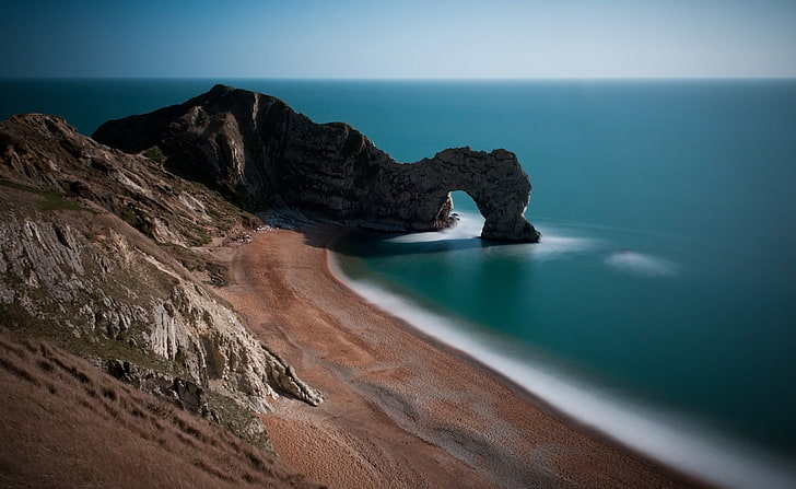 Famous Arch, The Durdle Door, Nature, Beach, Arch, Famous, HD wallpaper