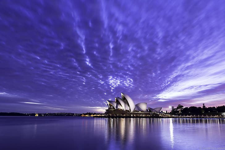 Crepúsculo, Sydney, Opera House, HD papel de parede
