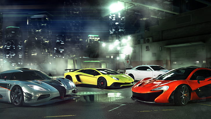 coche, Lamborghini, superdeportivo, carrera, velocidad, CSR Racing 2, CSR Racing, Fondo de pantalla HD