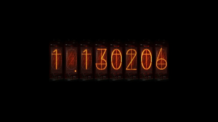 1130206 signage, Steins;Gate, anime, time travel, Divergence Meter, Nixie Tubes, numbers, HD wallpaper