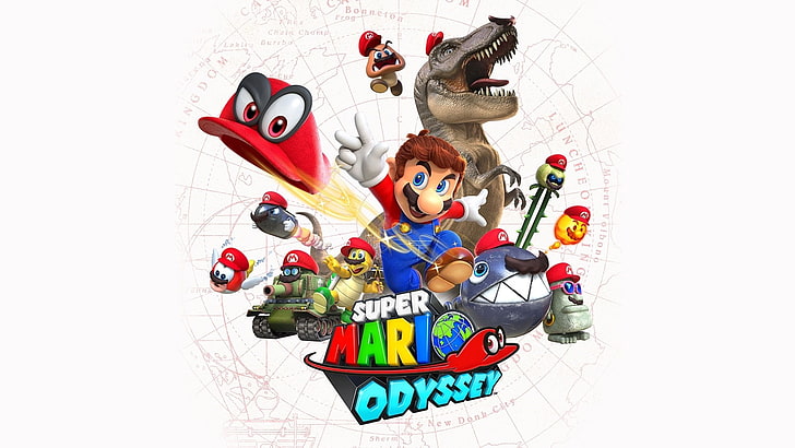 Марио, Супер Марио Одиссея, HD обои