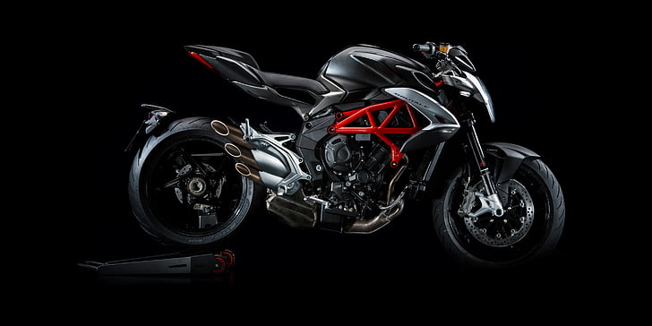Motocicleta Ducatti negra y gris, MV Agusta Brutale 800, 2016 Bicicletas, MV Agusta, Fondo de pantalla HD