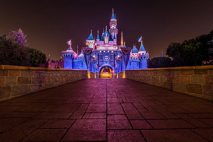 Disney, Disneyland, Castillo, Fondo de pantalla HD
