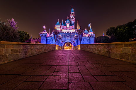 Disney, Disneyland, zamek, Tapety HD HD wallpaper