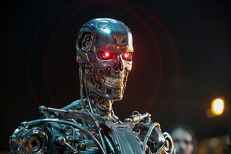 Fondo de pantalla de robot, robot, T-800, Terminator: Genisys, Terminator: Genesis, Fondo de pantalla HD HD wallpaper