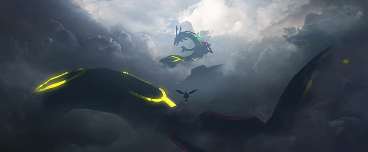 Pokémon, Rayquaza (Pokémon), HD wallpaper
