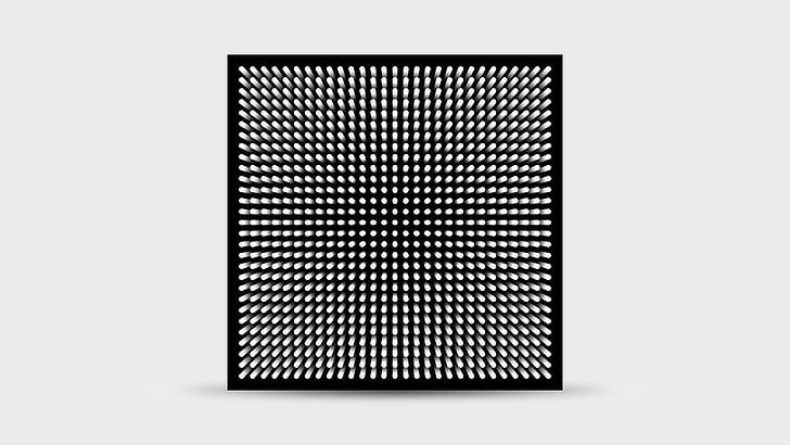 Desain datar, sederhana, ilusi optik, Wallpaper HD
