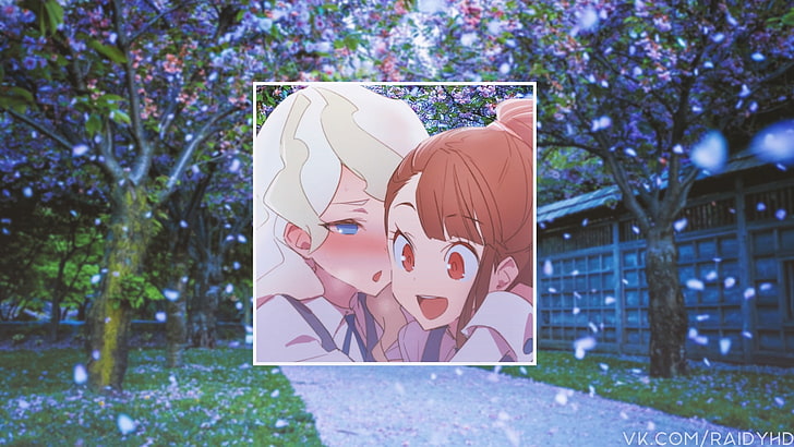 anime, anime girls, picture-in-picture, Little Witch Academia, Sfondo HD