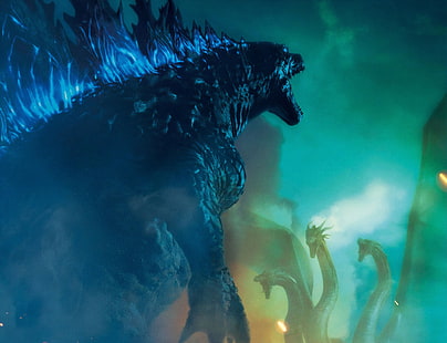 Film, Godzilla: le roi des monstres, Godzilla, le roi Ghidorah, Fond d'écran HD HD wallpaper