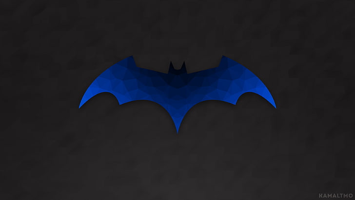 Batman, logo Batman, logo, poli, seni poligon, poli rendah, vektor, Wallpaper HD