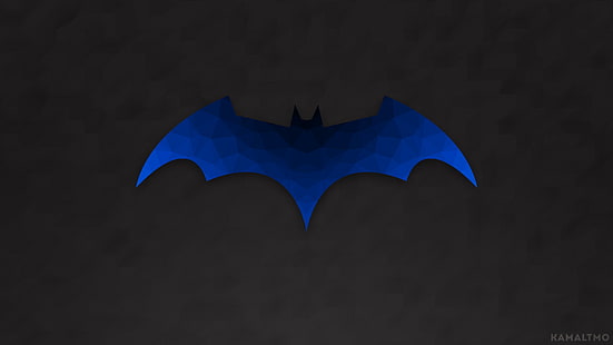 Batman, Batman-Logo, Logo, Poly, Polygonkunst, niedriges Poly, Vektor, HD-Hintergrundbild HD wallpaper