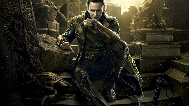 Pose Loki, thor, loki, avengers, dewa, super, Wallpaper HD