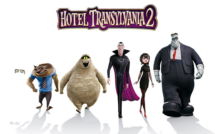 Hotel Transylvania 2, Film Animasi, Poster, hotel transylvania 2, film animasi, poster, Wallpaper HD