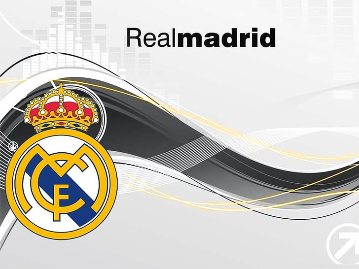 RealMadrid 로고, 레알 마드리드, HD 배경 화면
