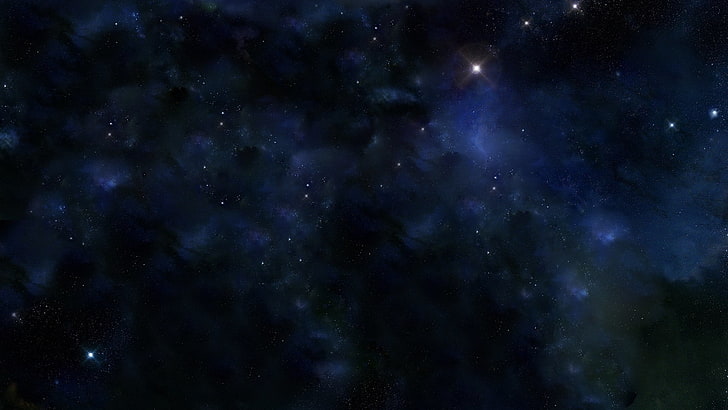 Млечный путь цифровые обои, небо, звезды, свет, темнота, HD обои