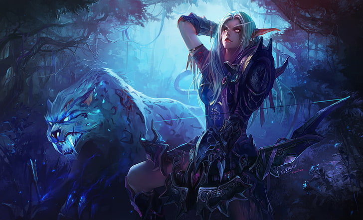 Archer Wallpaper, Warcraft, World Of Warcraft, Nachtelf, HD-Hintergrundbild