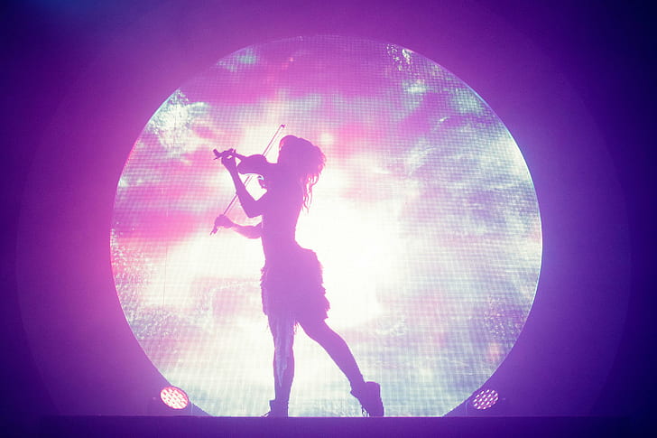 classical, crossover, dubstep, electronic, lindsey, stirling, violin, violinist, HD wallpaper