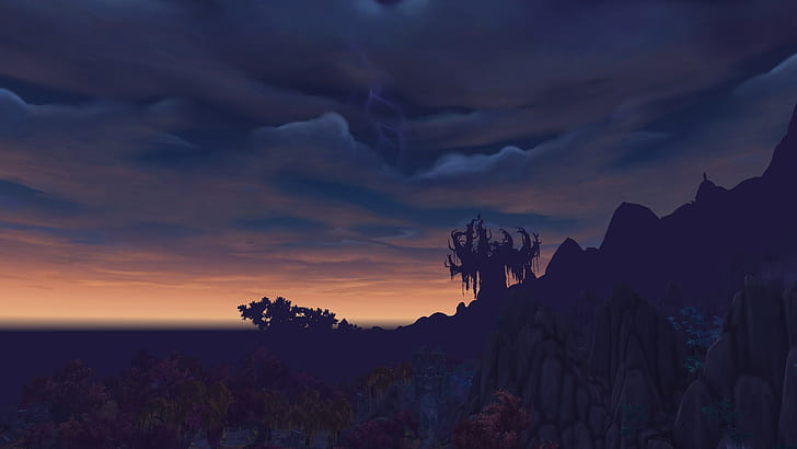 World of Warcraft, высокая гора, Легион, скриншот, HD обои