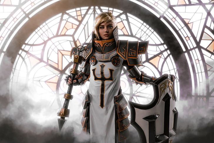 ksenia shelkovskaya, Diablo III, Crusader (Diablo), HD wallpaper