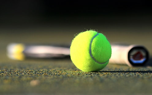bola hijau dan merah muda, olahraga, tenis, Wallpaper HD HD wallpaper