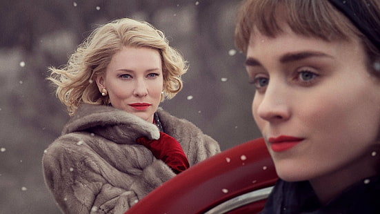 Movie, Carol, Cate Blanchett, Rooney Mara, HD wallpaper HD wallpaper