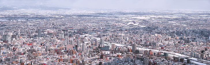 Sapporo Winter, edificio emblemático, Asia, Japón, invierno, prefectura de Hokkaido, Sapporo, Sapporoshi, Hokkaido, Minamiku, Fondo de pantalla HD