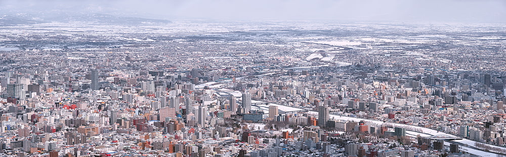Sapporo Winter, edifício histórico, Ásia, Japão, Inverno, hokkaidoprefecture, sapporo, sapporoshi, hokkaido, minamiku, HD papel de parede HD wallpaper