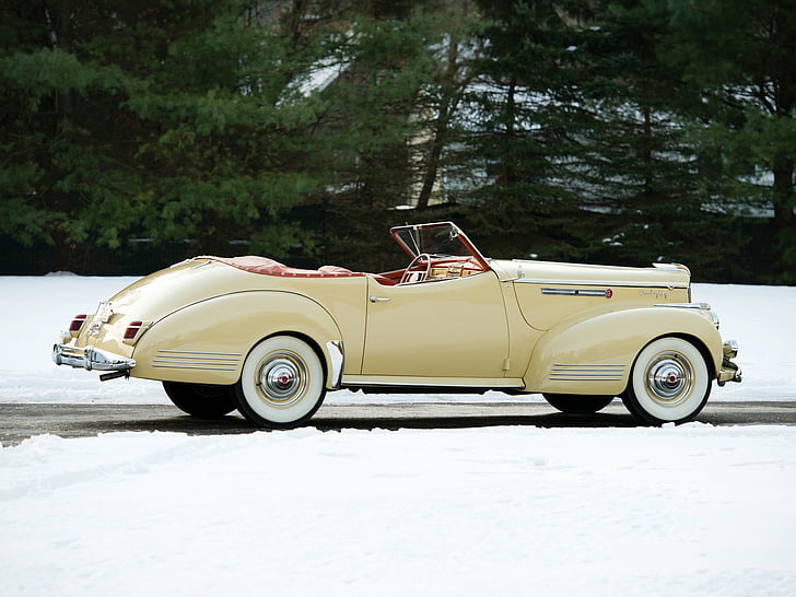 180, 1906 1429, 1941, convertible, darrin, luxury, packard, retro, super, victoria, HD wallpaper