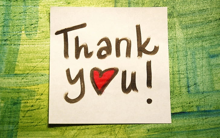 ありがとう、紙に書いて、心を愛して、ありがとう、書いて、紙、愛、心をありがとう、 HDデスクトップの壁紙